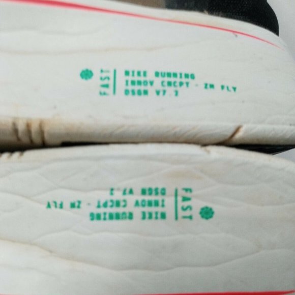 Nike Zoom Fly SP Fast Shoes Mens Size 15  Black Lucid Green Red Orbit - Picture 9 of 10